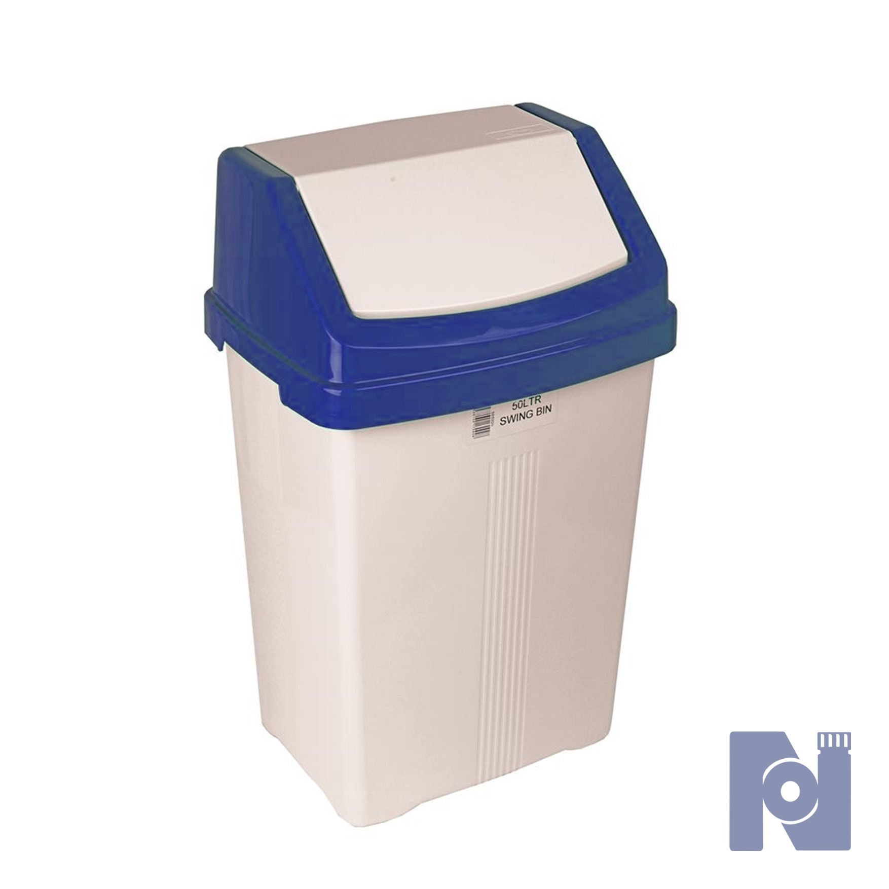 Swing Bin With Colour Lid - 50 litre