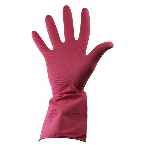 Red Household Rubber Gloves Medium