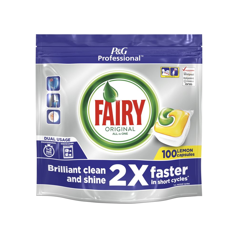 Fairy Lemon All-In-One Dishwasher Tablets