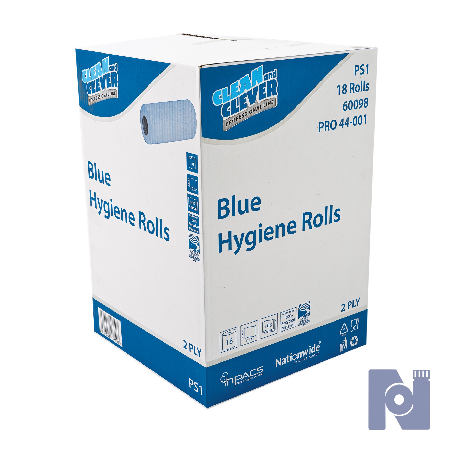 Clean & Clever Hygiene Roll - Blue PS1
