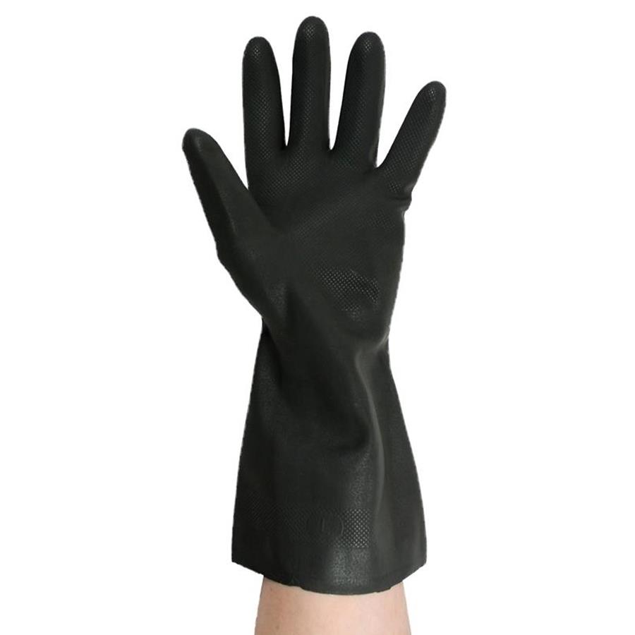 Black Polychloroprene Rubber Gloves