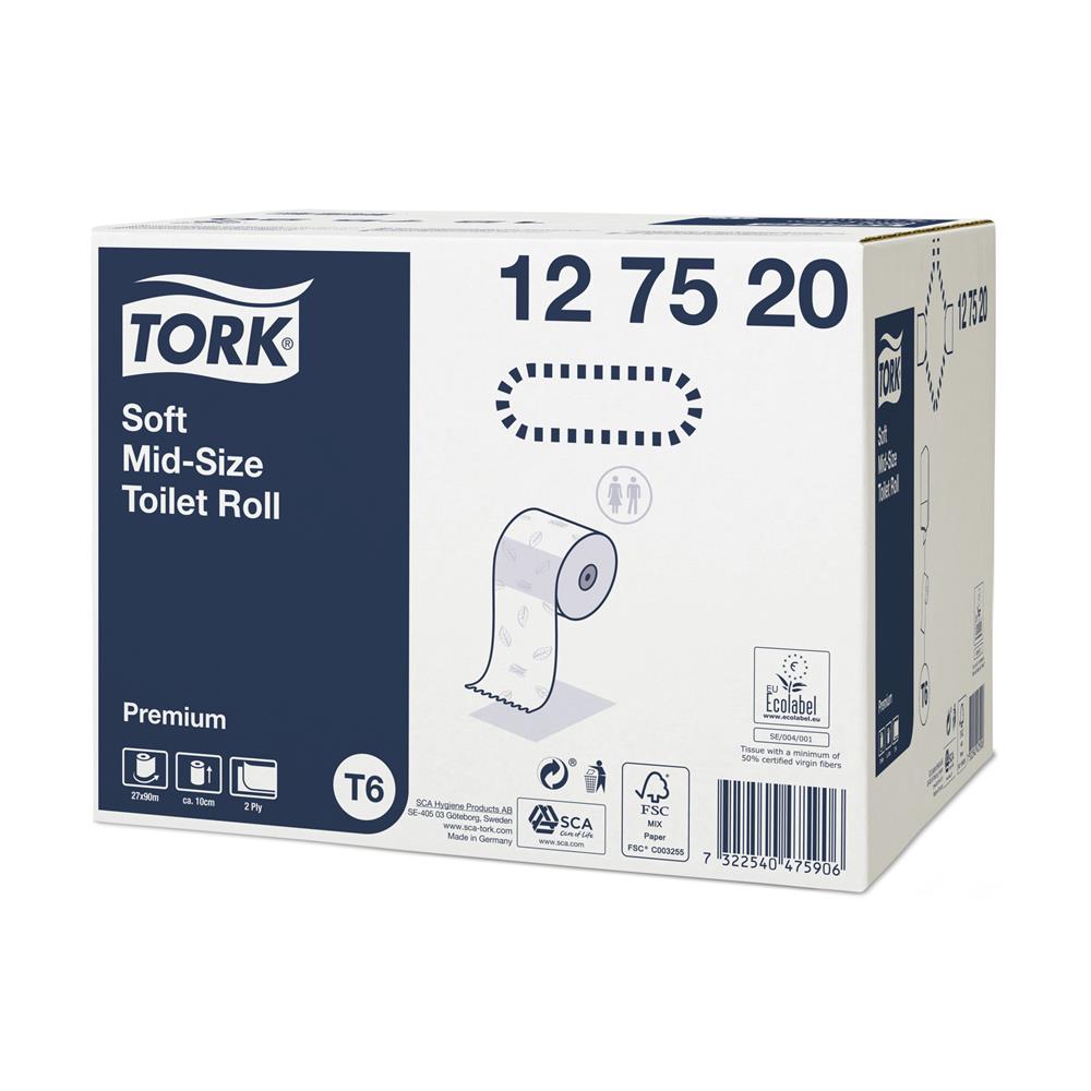 Tork Soft Mid-Size Toilet Roll Premium